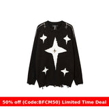 Winter outfits Cyber Monday 2024 Christmas outfits Street Fashion Loose Zipper Design Pullover Sweater