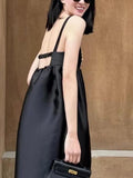 Chicdear Elegant Black Strapless Evening Dress