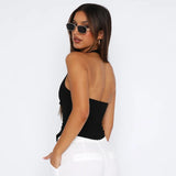 Chicdear Hollow Out Backless Halter Top Solid Color Sexy Summer Crop Tops 2024 Fashion Women New Trending Streetwear Clothes ââ‚?Bestseller