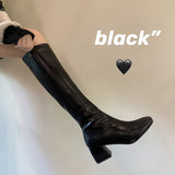 Chicdear-Boots Flat Platform Boots-women Women's Rubber Shoes Rain Sexy Thigh High Heels High Sexy Luxury Designer Round Toe Booties