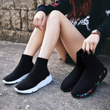 Chicdear - Big Size Summer High Top Sports Sock Boot Men Sport Shoes Men Running Shoes Sneakers Women Sneakers Socks for Men Knit GME-1528