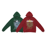 Hip Hop Men's and Women's Street Print Letter Hooded Collar Tops