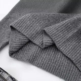 men’s fall fashion 2024 Cotton Pullover Sweater Autumn New Women's Pullover Loose Casual Soft Gray round Neck Basic Sweater