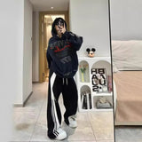 Chicdearshop y2k American Letter Printed Hooded Sweater Men's and Women's Autumn and Winter High Street Vintage Loose Hoodie Coat Trendy Men's