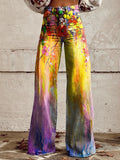 90s fashion 2024 plus Size Women's Casual Pants Straight Pants Must Have Western Style Pants