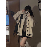 korean fashion Knitted Sweater Coat 