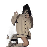 korean fashion Knitted Sweater Coat 