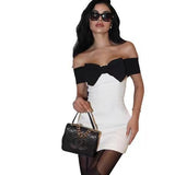 Chicdearshop dress to impress codes 2024 Summer New Sexy Chest Wrap Hip Skirt off-Shoulder Bow Dress