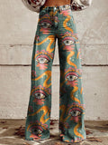 90s fashion 2024 boho Women's Trousers Must Have Western Style Pants Trousers Women Flared Pants