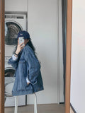 Chicdearshop fall outfits women College Style Denim Coat for Women 2024 Spring and Autumn New Korean Style Loose All-Matching Jacket Trendy Top