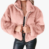 winter outfits men Black Friday Cyber Monday Christmas Women's Autumn and Winter Zipper Cardigan Plush Warm Coat