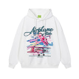 Fall Men's and Women's Street Style American Retro Printed Men's Autumn New Loose Hoodie Hooded Sweater