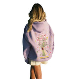 dandy Casual Lazy Hooded Sweater Women's Fashion Loose Letter Printed Coat Women plus Size