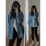 social worker outfits Shirt Coat for Women Korean Style Design Sense Niche Loose Casual Shirt 