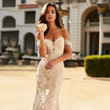 alien invasion dress to impress Wedding Dress 2024 Summer New off-Shoulder Wedding Dress Large Skirt Water Soluble Lace Trailing Wedding Dress