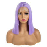 hair Wig Headgear Women's Mid-Length Hand-Woven Front Lace Rose Net Simulation Wig