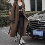 mens fashion 2024 Autumn Long Sweater Coat for Women Autumn New Lazy High-Grade Loose Temperament Suit