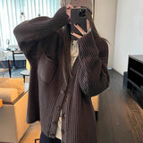 Chocolate Trendy Sweater Coat Women's Thickened Loose Knitted Cardigan Autumn and Winter