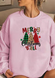 mens christmas outfit Winter Outfits Black Friday Christmas Women's Top Santa Claus Fun Print Fashion Cotton Sweater Women