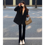 autumn dress Brown Suit Jacket for Women 2024 Spring and Autumn Street style Korean Style Casual Suit