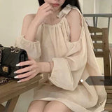 Chicdear Korean Style Fashion Women A Line Skirt Ruffles Tighten The Waist 2024 Spring Summer New Hot Girl Dress Fashion Lovely Dress