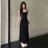 Chicdear Summer Women  Sexy Sleeveless Maxi Dress Spaghetti Strap Backless Slim RobeParty Clubwear