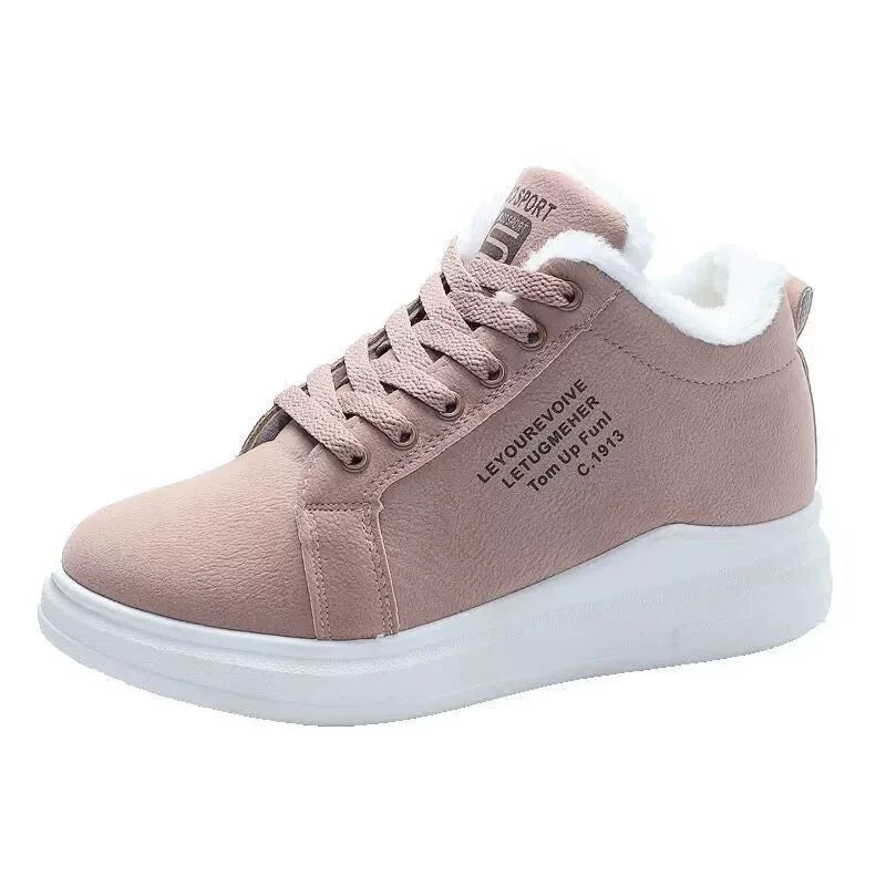 Chicader - New Women's Shoes Winter Women Shoes Warm Fur Plush Lady Casual Shoes Lace Up Platform Shoes Fashion Sneakers Zapatos De Mujer