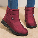 Chicader - 2023 New Women Boots Waterproof Snow Boots For Winter Shoes Women Zipper Ankle Boots Winter Botas Femininas Keep Warm Botines