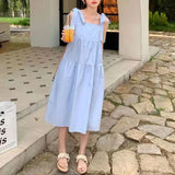 Chicdear Fashion French Style Women Bow Tie Suspenders Dress Tighten The Waist 2024 Spring Summer New Dress Fashion Princess Lovely Dress