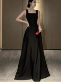 Chicdear Sexy Backless Evening Party Dress Sleeveless Solid A-line Long Dresses for Women Spring Summer Prom Robe Vestidos Mujer New