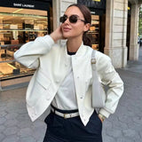 Chicdear 2023 Winter Jackets For Women Fashion Pockets Autumn Jacket Solid Coat Female Long Sleeve Casual New Outerwears Chic Tops