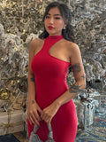 Chicdear Red Elegant Luxury Evening Dress Women Sexy Off Shoulder High Waist Slim Long Dresses Femme Party Bodycon Dress Woman New