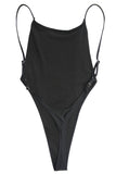 Chicdear-Black Friday Christmas Thanksgiving Ultra Sexy High Leg Thong Low Back One Piece Swimsuit