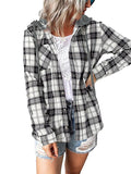 Chicdear-Winter outfits ideas Women's Hoodie Button-Down Casual Shirt Jacket