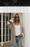 Chicdear-Winter outfits ideas Ladies Colorblock Loose Cutout Sweater Jacket