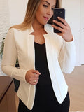 Chicdear-Winter outfits ideas Small suit long sleeve solid color cardigan jacket top