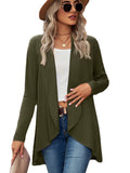 Chicdear-Winter outfits ideas New Long Sleeve Solid Color Loose Cardigan Top Knitted Jacket