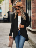 Chicdear-Winter outfits ideas New Long Sleeve Solid Color Loose Cardigan Top Knitted Jacket