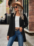 Chicdear-Winter outfits ideas New Long Sleeve Solid Color Loose Cardigan Top Knitted Jacket