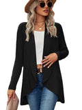 Chicdear-Winter outfits ideas New Long Sleeve Solid Color Loose Cardigan Top Knitted Jacket