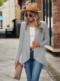 Chicdear-Winter outfits ideas New Long Sleeve Solid Color Loose Cardigan Top Knitted Jacket