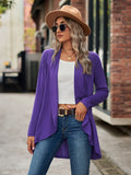 Chicdear-Winter outfits ideas New Long Sleeve Solid Color Loose Cardigan Top Knitted Jacket