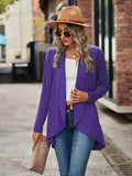 Chicdear-Winter outfits ideas New Long Sleeve Solid Color Loose Cardigan Top Knitted Jacket