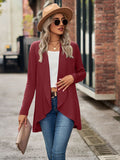 Chicdear-Winter outfits ideas New Long Sleeve Solid Color Loose Cardigan Top Knitted Jacket