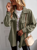 Chicdear-Winter outfits ideas New style long-sleeved top temperament casual shirt jacket