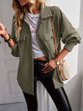 Chicdear-Winter outfits ideas New style long-sleeved top temperament casual shirt jacket