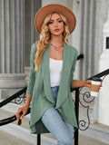 Chicdear-Winter outfits ideas Women's Long Sleeve Loose Collar Cardigan Top Knitted Jacket