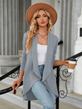 Chicdear-Winter outfits ideas Women's Long Sleeve Loose Collar Cardigan Top Knitted Jacket