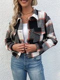 Chicdear-Winter outfits ideas New women's plaid cross-border long-sleeved shirt jacket