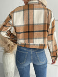 Chicdear-Winter outfits ideas New women's plaid cross-border long-sleeved shirt jacket